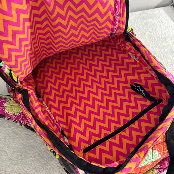Vera Bradley Quilted Campus Backpack Ziggy Zinnia Pattern (Ret) Multi Cotton EUC - Picture 6 of 9